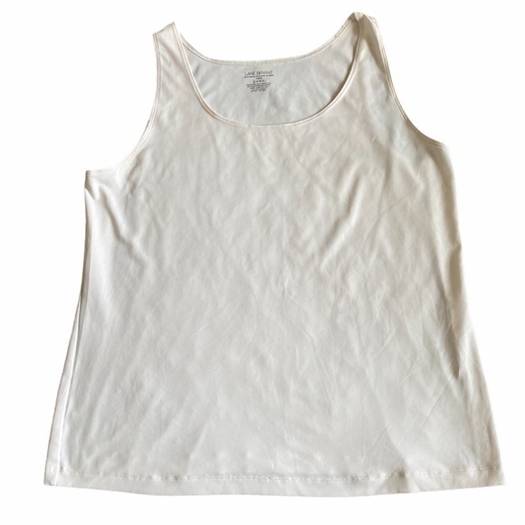 Lane Bryant Tops - Lane Bryant Cream Scoop Neck Top Sz. 14/16‎